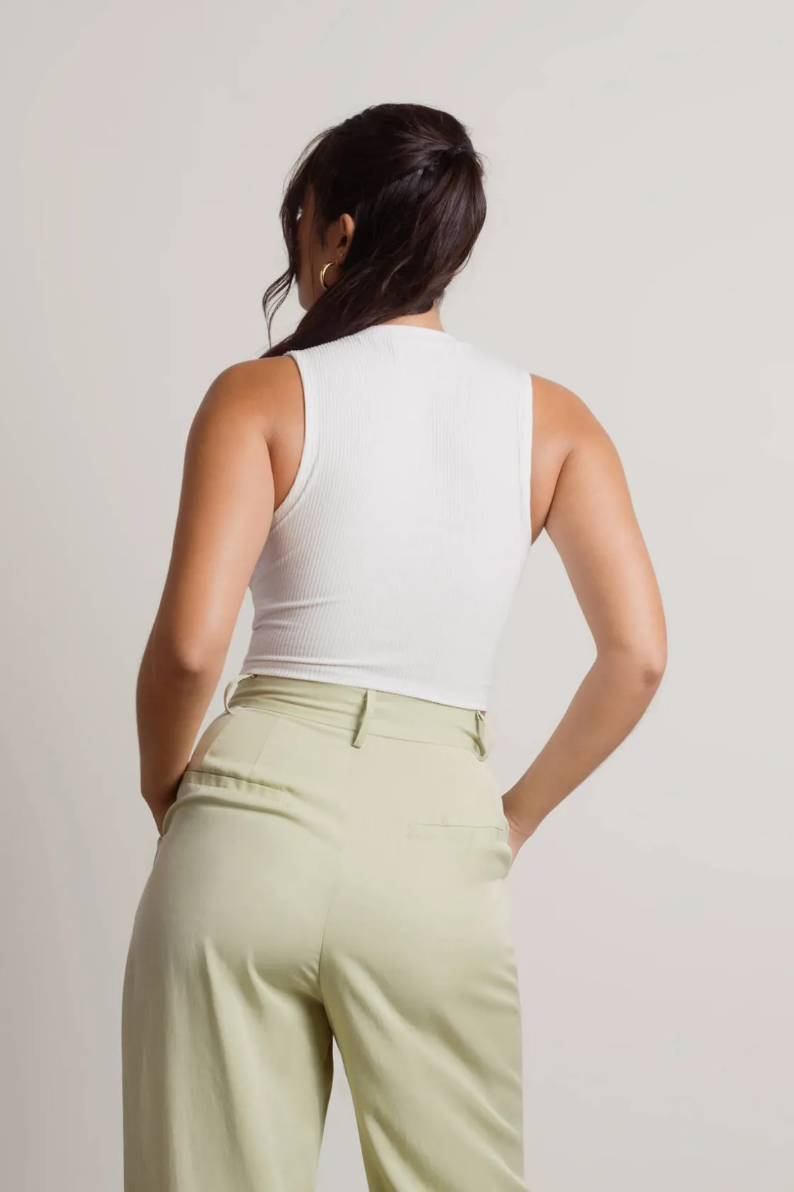 Tobi Get Outta Here Crop Top - Black