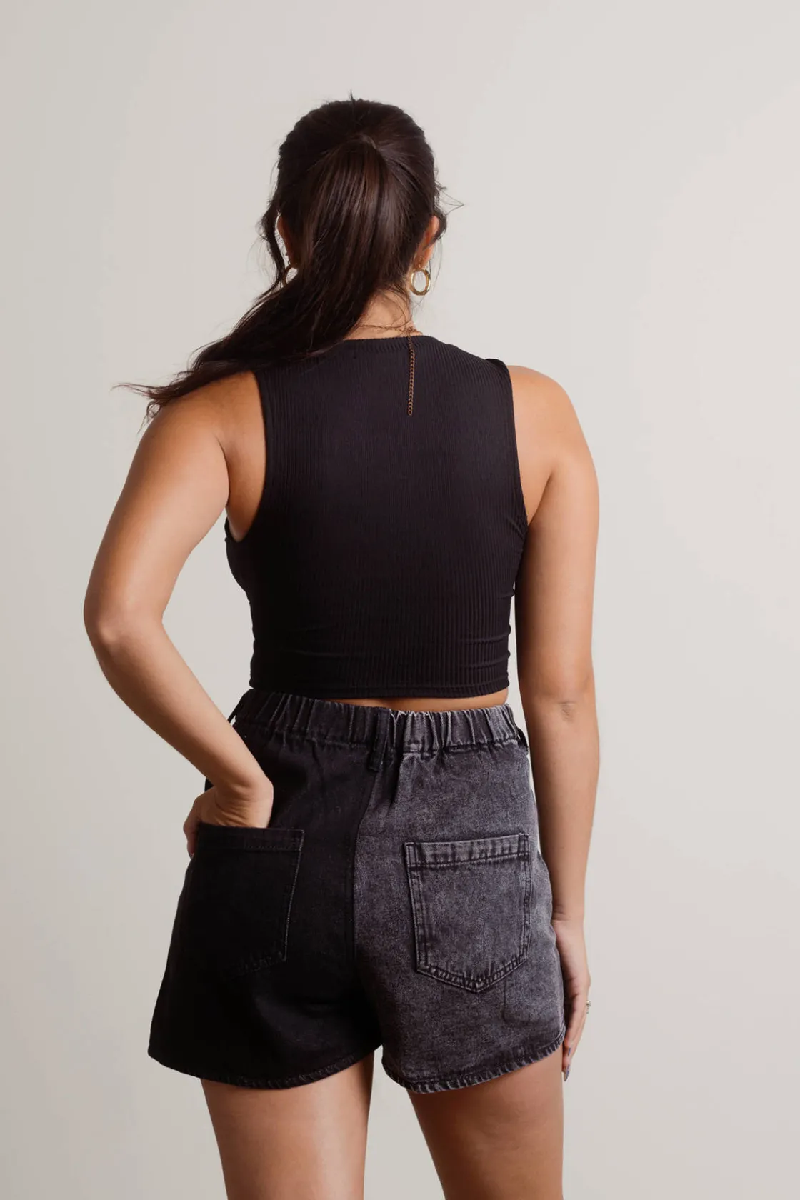 Tobi Get Outta Here Crop Top - Black
