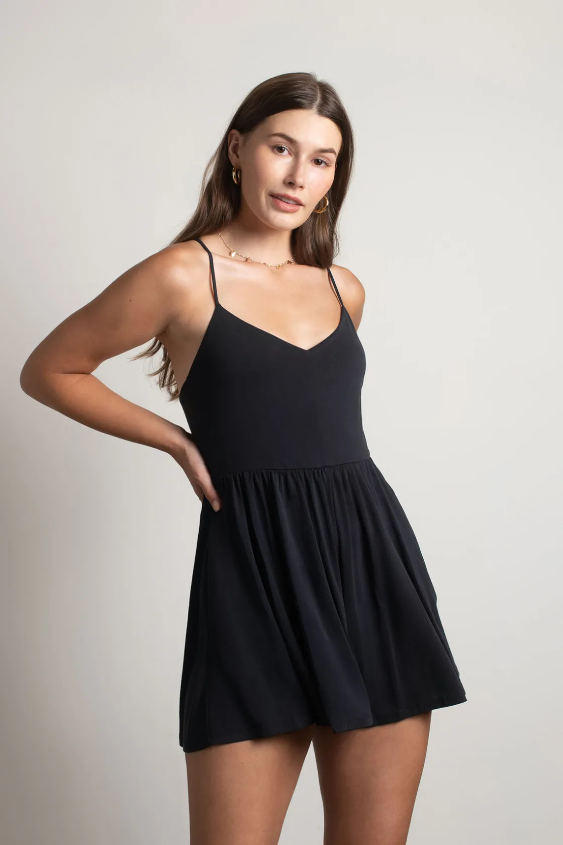 Tobi Get Real Knit Romper - Sage