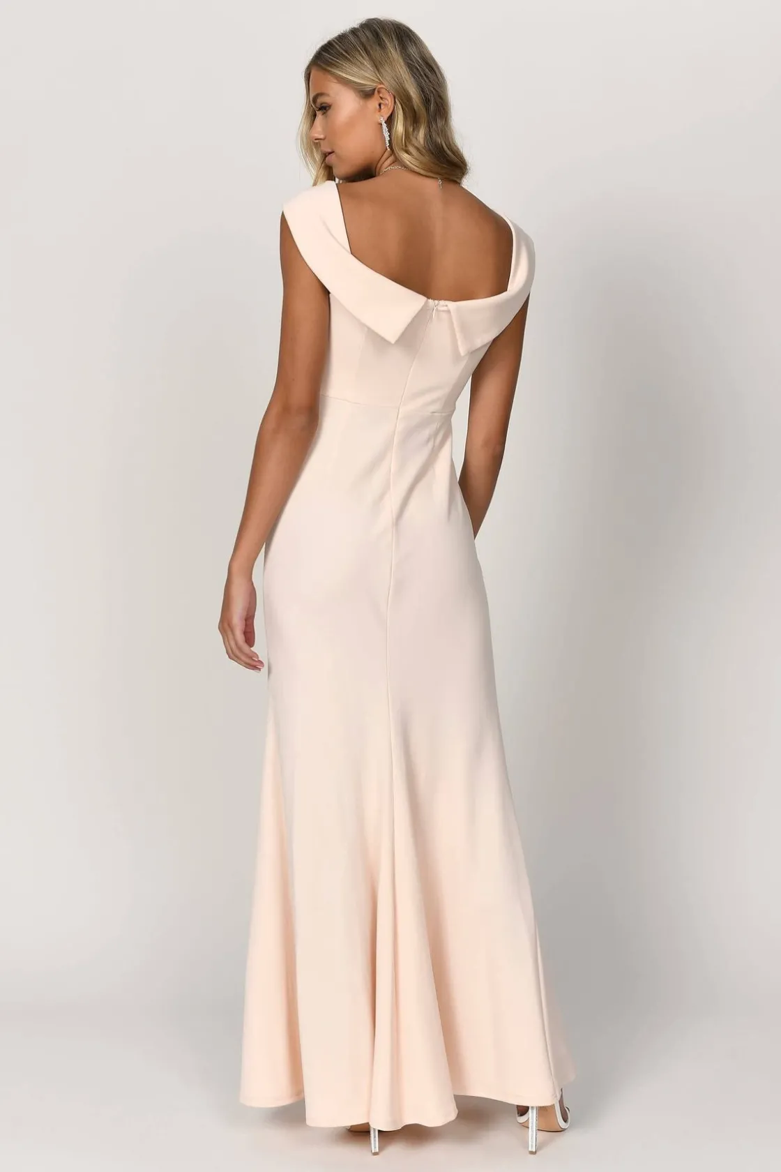 Tobi Gina Off The Shoulder High Slit Maxi Dress -