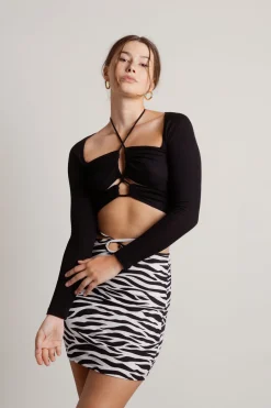 Tobi Give Me All Your Crop Top - White