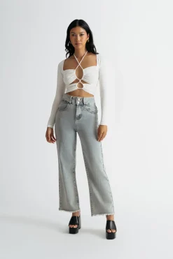 Tobi Give Me All Your Crop Top - White