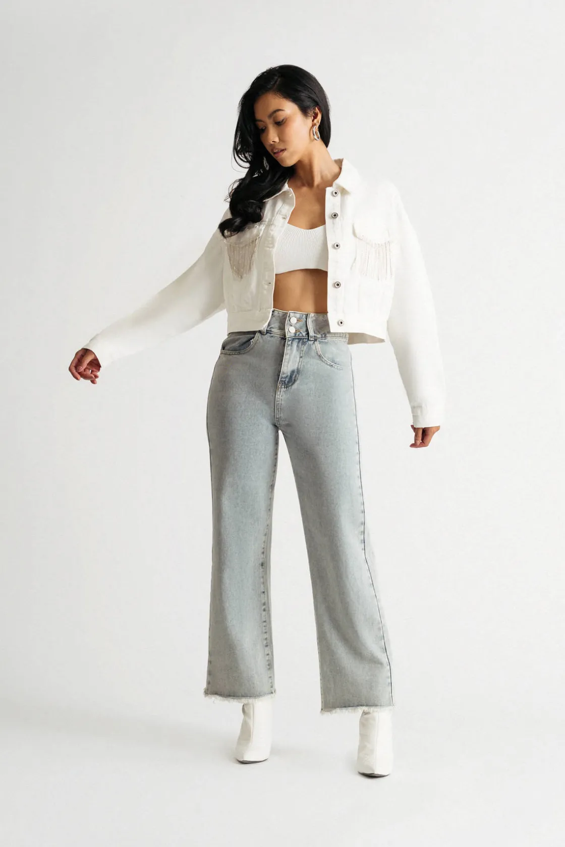Tobi Glamour Girl Denim Jacket -