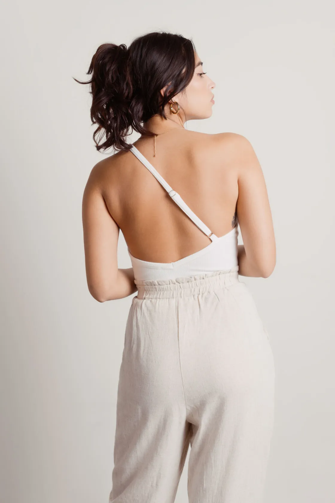 Tobi Go Get Her One Shoulder Cutout Bodysuit One Shoulder Bodysuit -