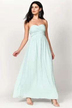 Tobi Go Glam Sweetheart Surplice Maxi Dress - Emerald