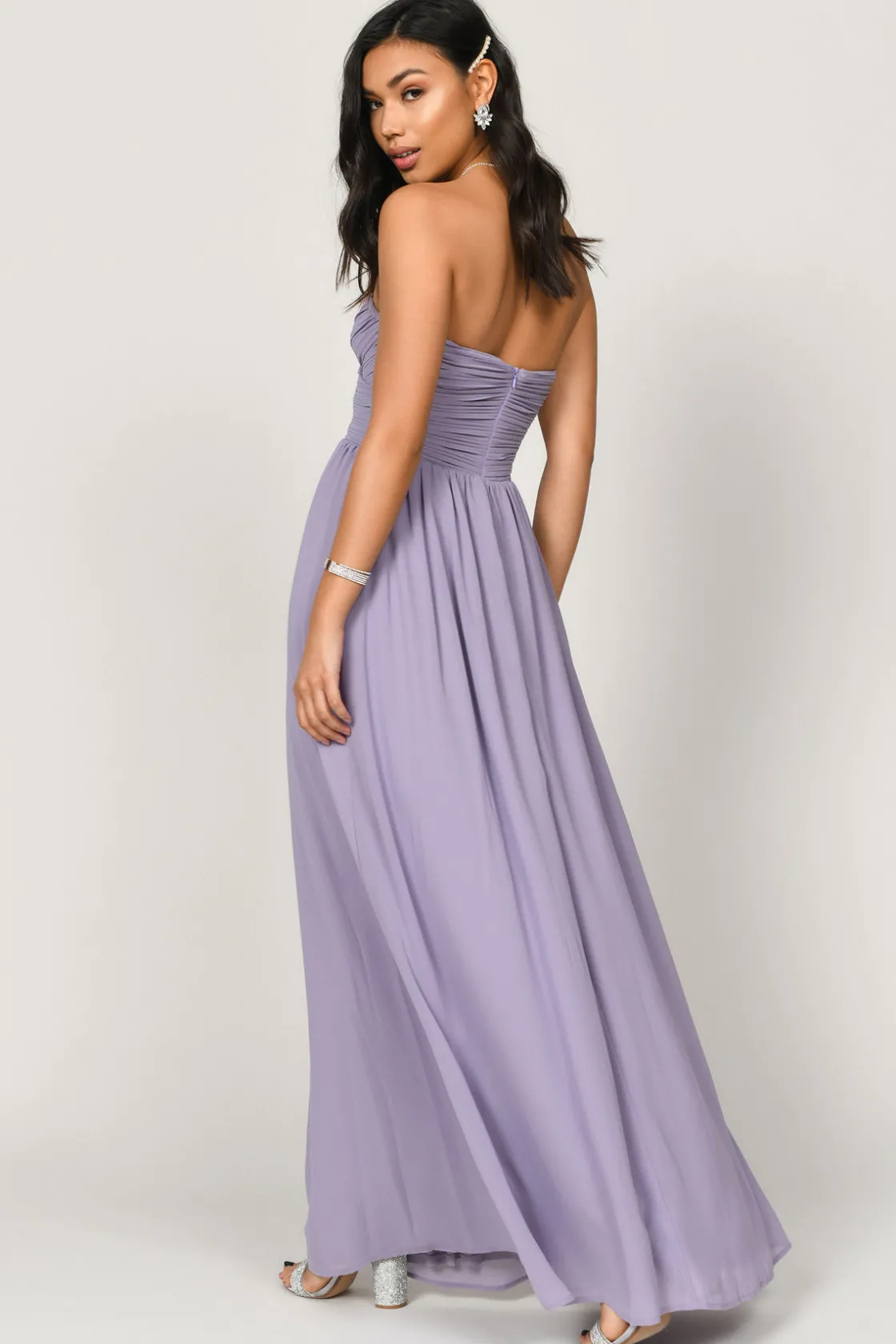 Tobi Go Glam Sweetheart Surplice Maxi Dress - Emerald