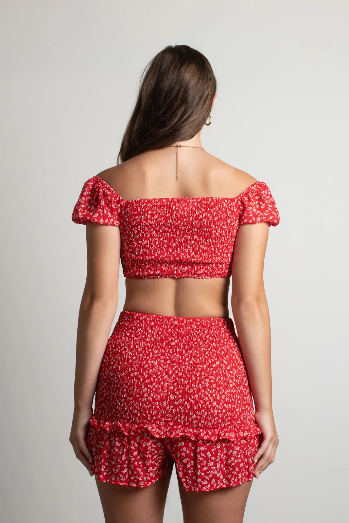 Tobi Godless Crop Top And Skirt Set - Teal