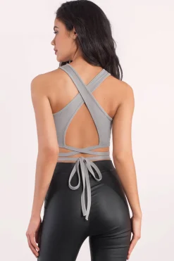 Tobi Good All Around Crop Top - Taupe