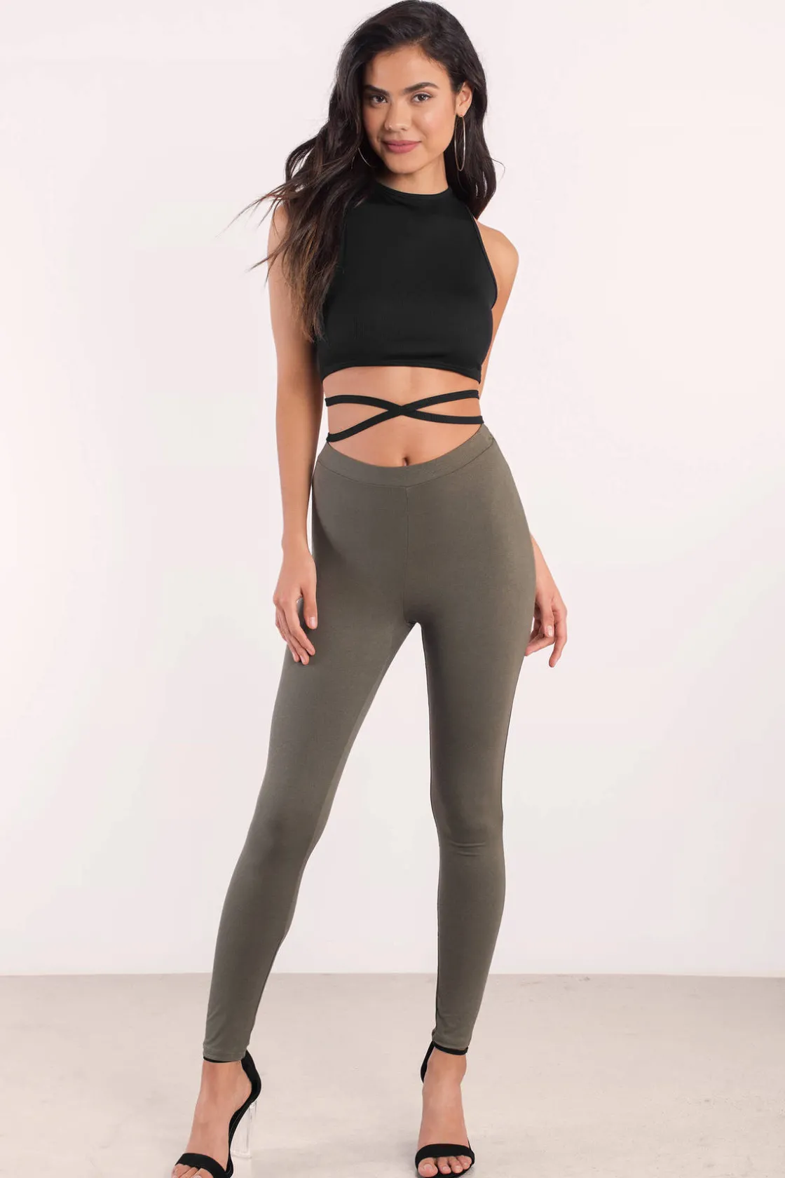 Tobi Good All Around Crop Top - Taupe