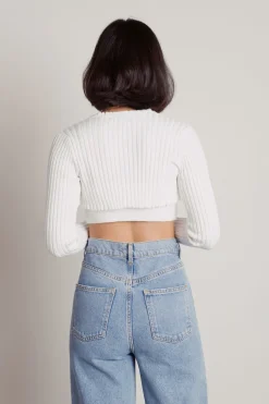Tobi Good Days Ribbed Cardigan - Black