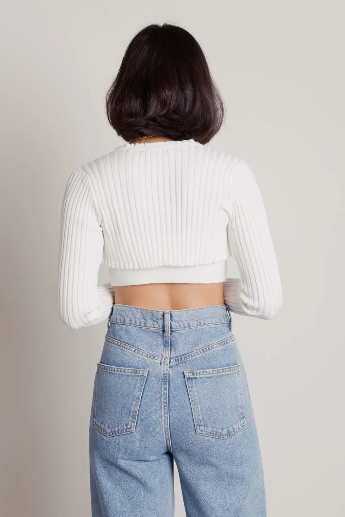 Tobi Good Days Ribbed Cardigan - Black