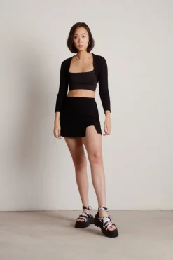 Tobi Good Days Ribbed Cardigan - Black