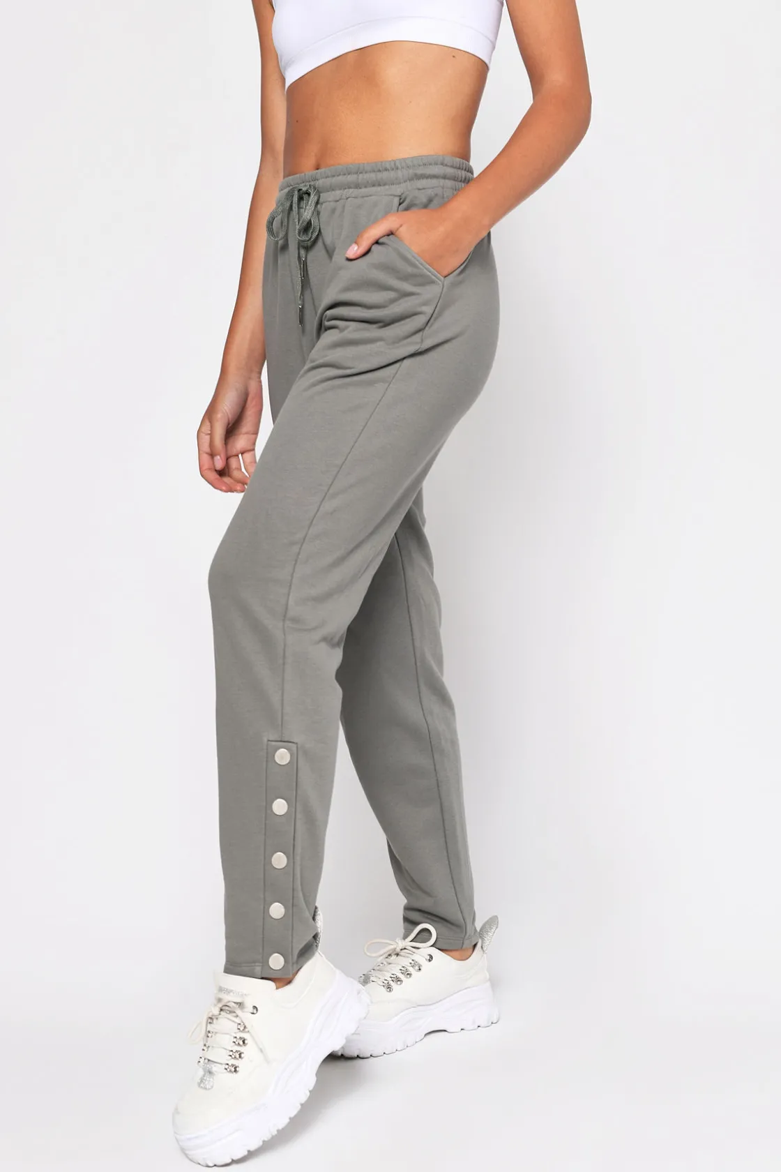 Tobi Good Sport Drawstring Sweatpants - Olive
