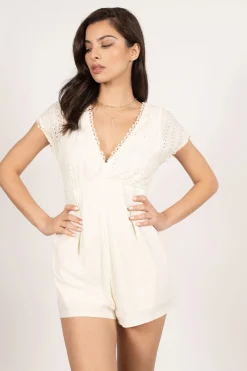 Tobi Good Years Eyelet Romper -