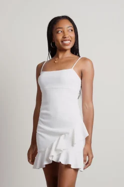 Tobi Grad Day Square Neck Cami Mini Dress - Black