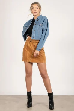 Tobi Harmony Belted Mini Skirt -