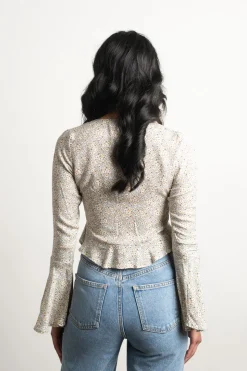 Tobi Harper Crop Top - Red Brown