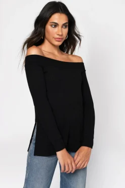 Tobi Hazel Off The Shoulder Top -