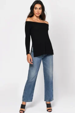 Tobi Hazel Off The Shoulder Top -