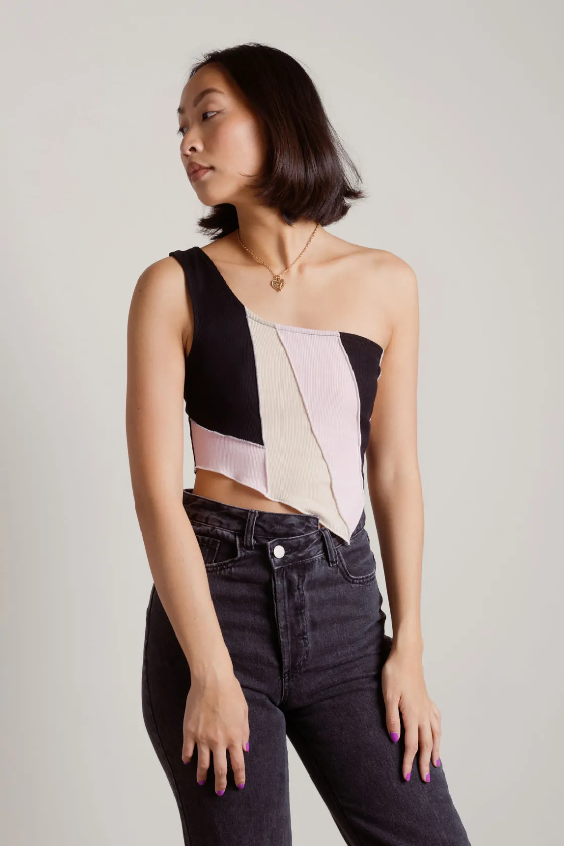 Tobi Heat Wave Crop Top - Mint