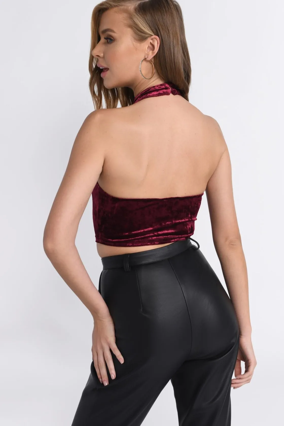 Tobi Higher Ground Crop Top - Blush