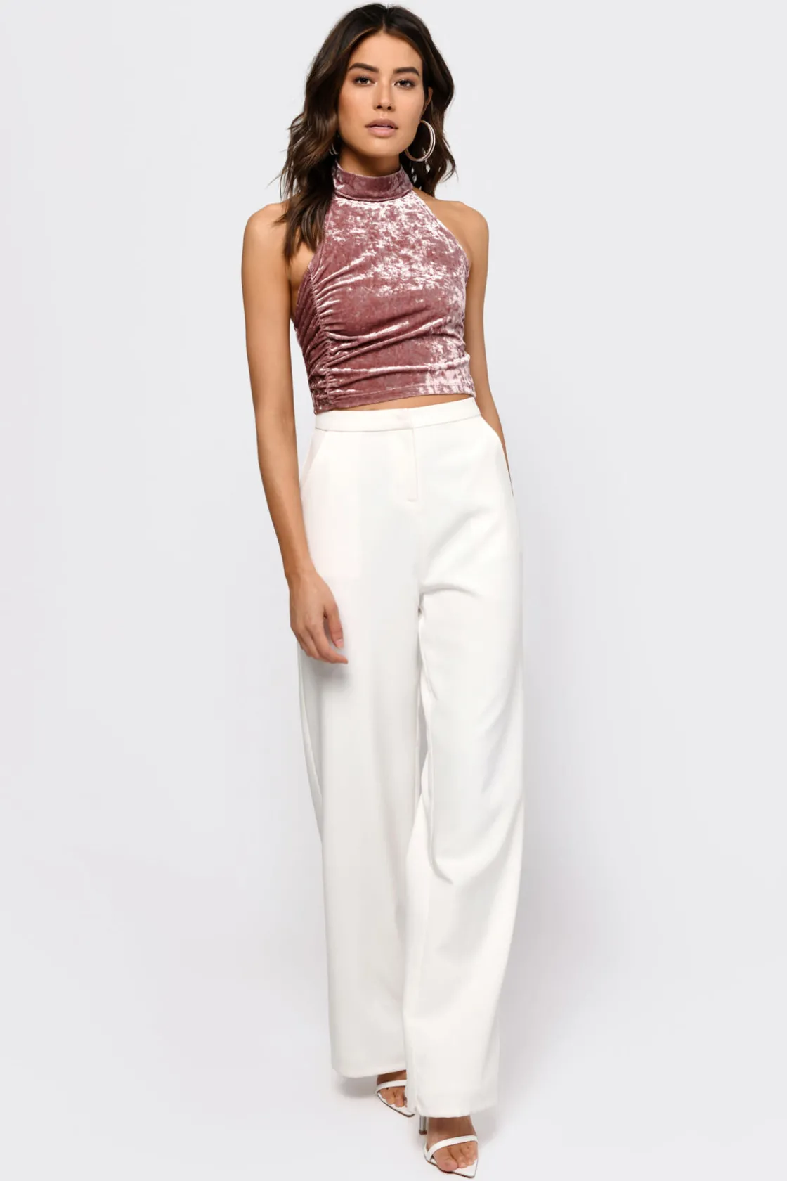 Tobi Higher Ground Crop Top - Blush