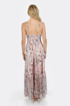 Tobi Hilde Floral Plunging Maxi Dress -