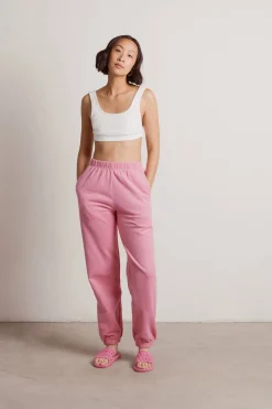 Tobi Homebody Stretchy Sweatpants - Green