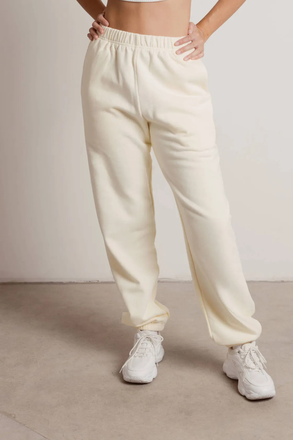 Tobi Homebody Stretchy Sweatpants - Green
