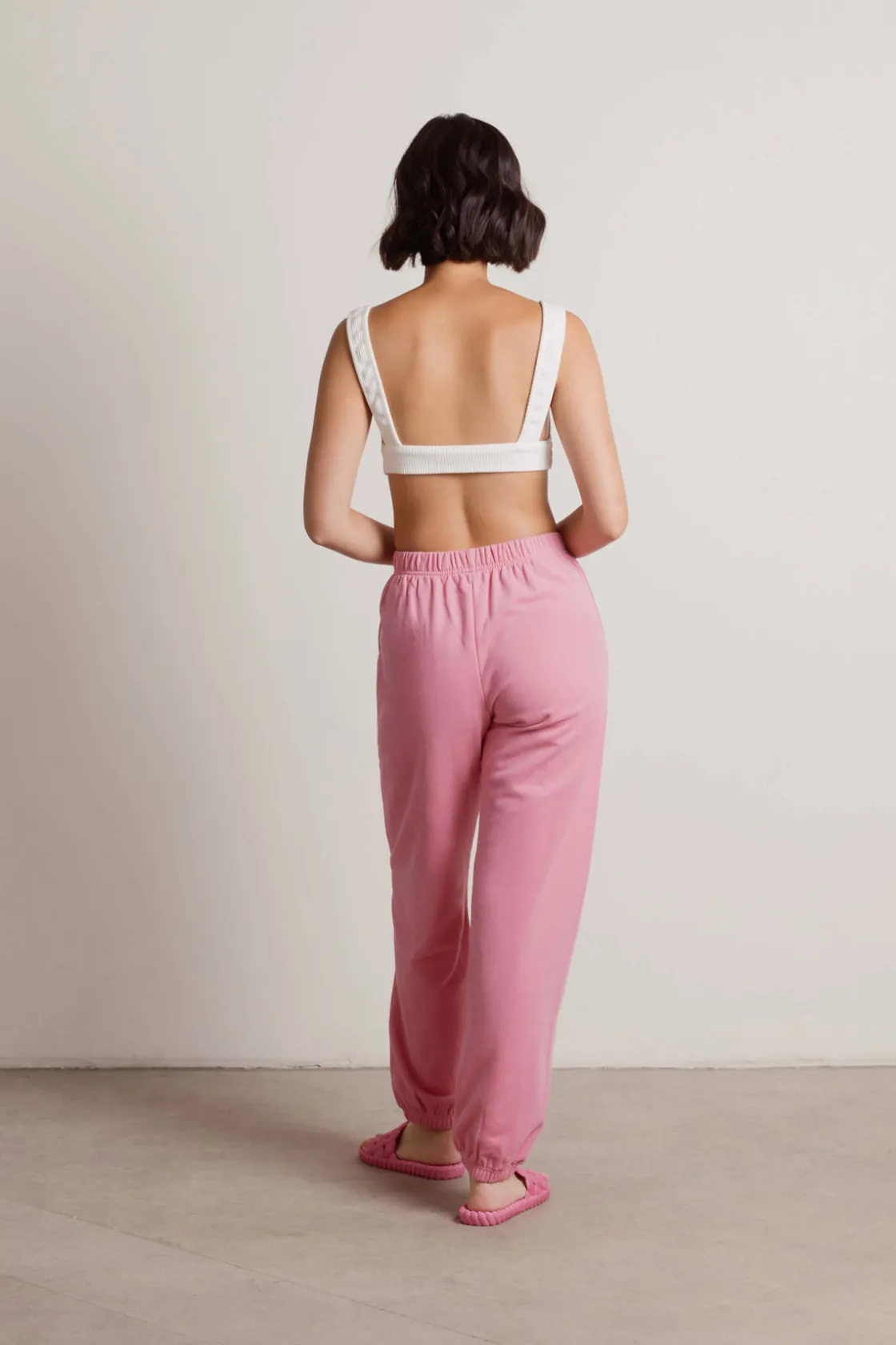 Tobi Homebody Stretchy Sweatpants - Green