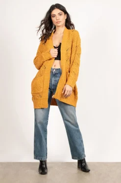 Tobi Hometown Girl Chunky Knit Cardigan -