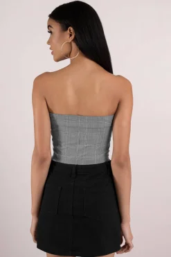 Tobi Honey Punch No Straps Attached Tube Top -