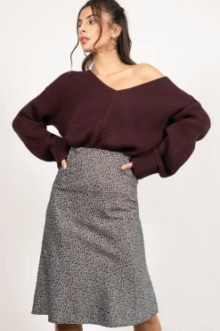 Tobi How Deep V-Neck Sweater -