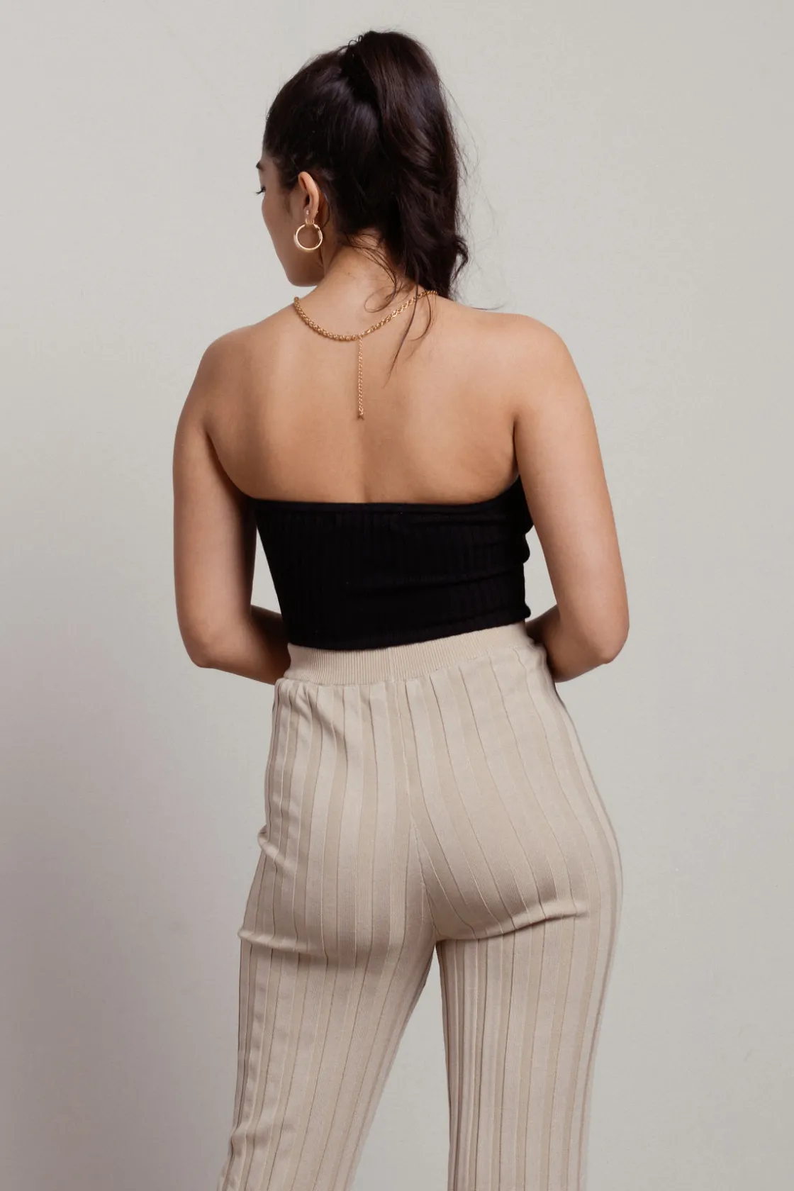 Tobi Huy Tube Top - Beige