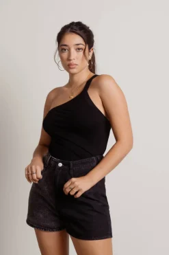 Tobi Iggy One Shoulder Top - Beige