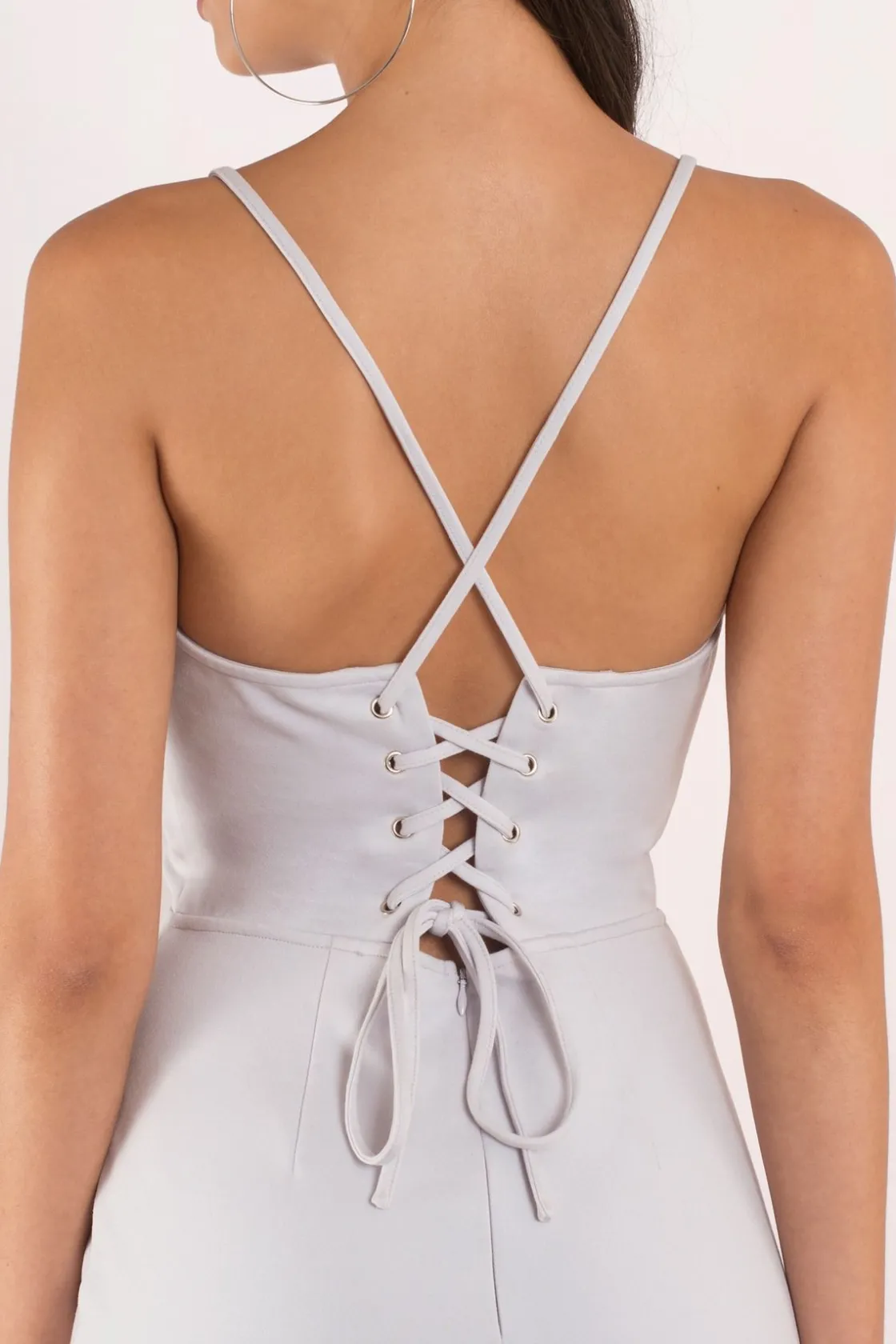 Tobi I'm Falling Lace Up Bodycon Mini Dress -