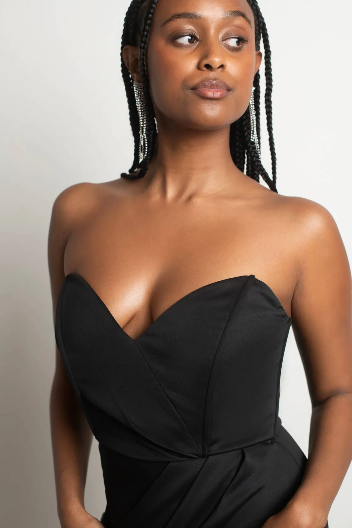 Tobi In A Dream Sweetheart High Slit Maxi Dress - Emerald