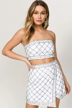Tobi In The Moment Embellished Mini Skirt -