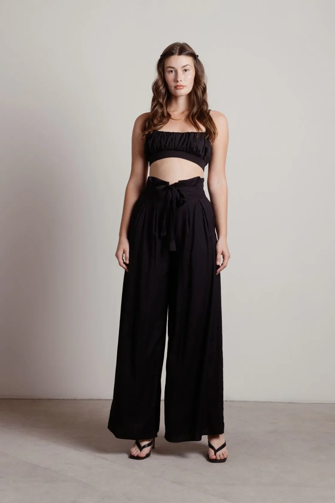 Tobi Inside Look Wide Leg Pants -