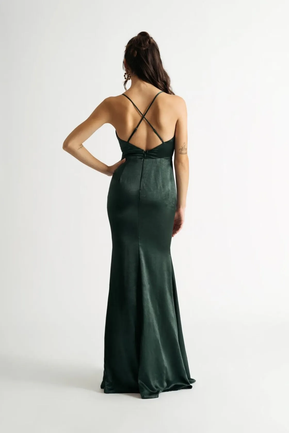 Tobi Isabella Satin Mermaid Maxi Dress -