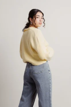 Tobi Issa Vibe Ribbed Sweatshirt -