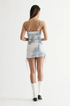 Tobi It Was All A Dream Exposed Stitch Bodycon Mini Dress -