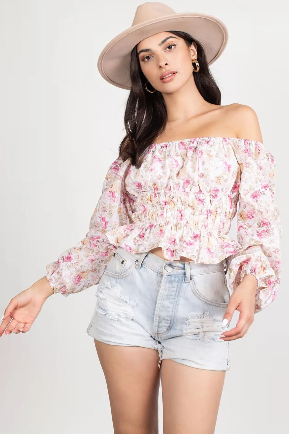 Tobi Ivie Floral Blouse -