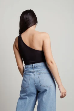 Tobi Izabella One Shoulder Bodysuit - Ivory