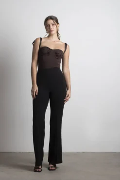 Tobi Jacques Corset Bodysuit - Brown