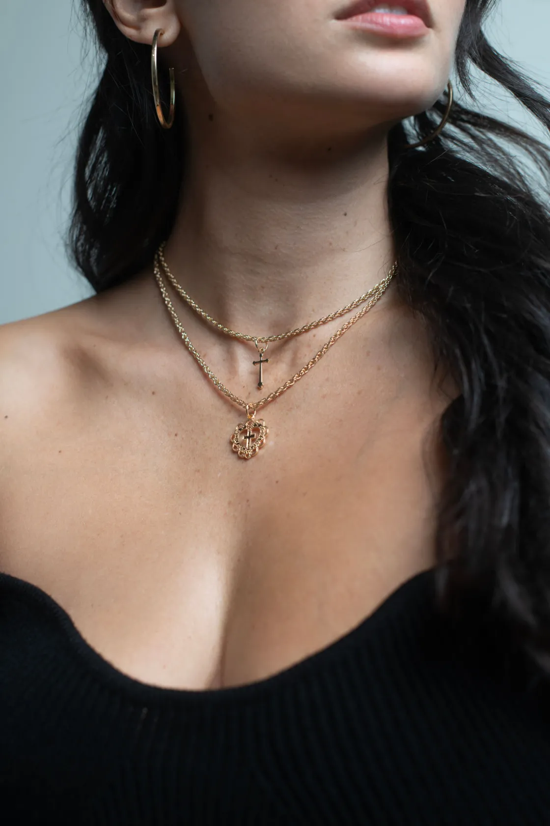 Tobi Ja'dame Rosary Layered Necklace -