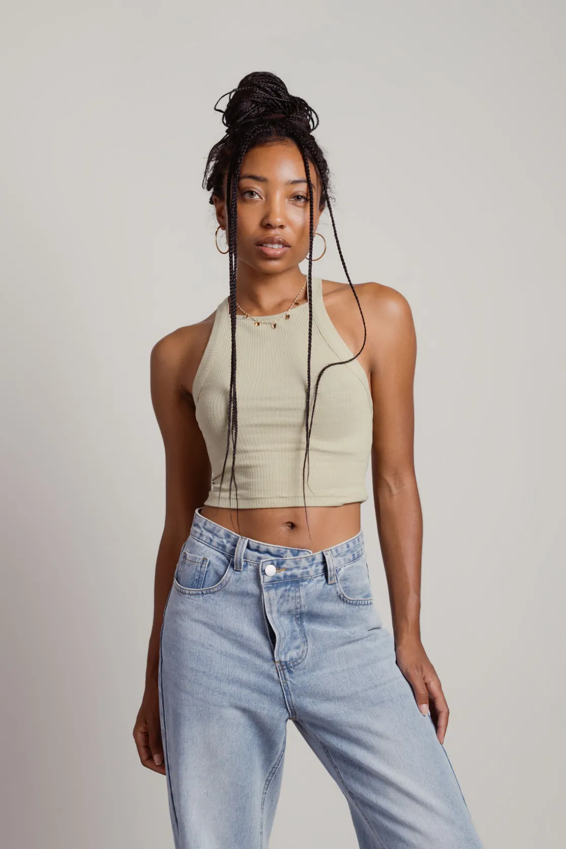 Tobi Jake Crop Top - Yellow