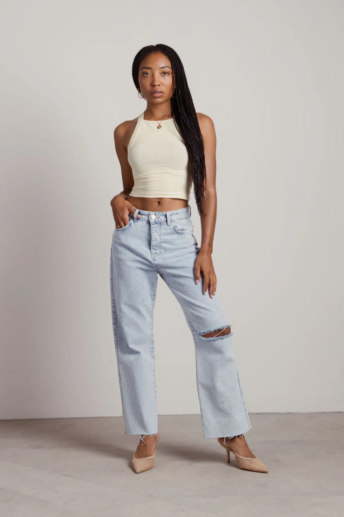 Tobi Jake Crop Top - Yellow