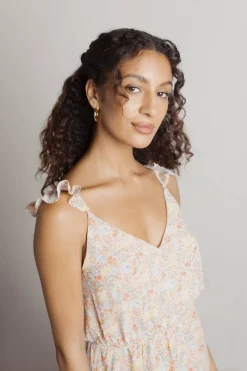 Tobi Janelle Floral Surplice Mini Dress -