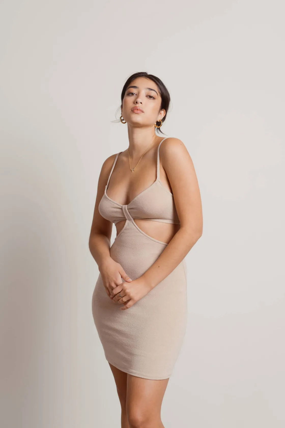 Tobi Jayde Cutout Bodycon Mini Dress - Black